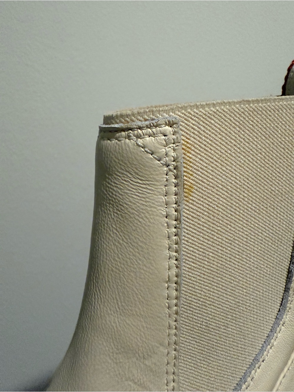 Sorel Women's Cream Chelsea Lug Boots with Tan Sole - Waterproof - Picture 4 of 5